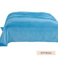 thumbnail image 3 of COFEST Couverture en Flanelle Colorée Couverture en Flanelle Corail Couverture en Molleton Couverture Cadeau Couverture Unie Couverture de Yoga, Convient aux Pièces avec Réfrigération Bleu, 3 of 8