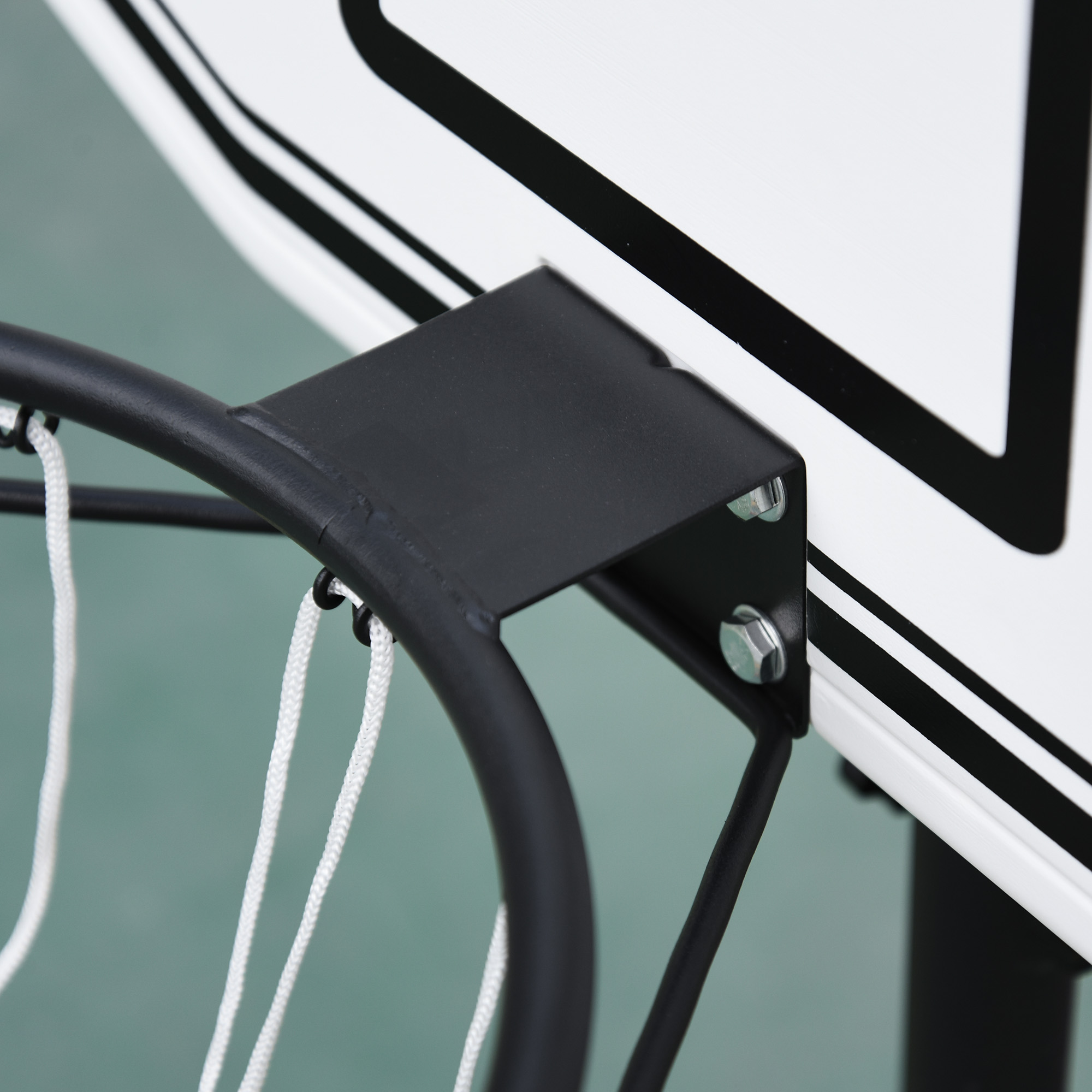 HomCom Poolside Hoop Stand with Wheels
