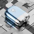 thumbnail image 3 of EGNMCR Rasoir Électrique pour Hommes, Mini-Rasoir Électrique Portable Format de Poche Rasoir Portable Humide et Sec Rasoir USB Rechargeable pour Hommes Chargement Bouton Facile Pocket Shave, 3 of 3