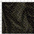 thumbnail image 4 of Soimoi Black Poly Georgette Fabric Yellow Flower & Dots Fabric Prints By Yard 52 Inch Wide, 4 of 5