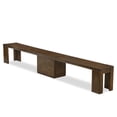 thumbnail image 1 of East West Furniture Xtenczar Banc Moderne Extensible, Fini Noyer, 1 of 9