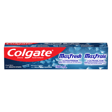 Dentifrice Colgate MaxFrais à la menthe fraîche, 150 ml