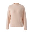 thumbnail image 1 of Fortune Women Mock Neck Sweaters Solid Color Long Sleeve Loose Knit Pullover, 1 of 8