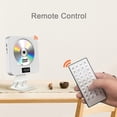 thumbnail image 2 of MEGICOT Bluetooth 5.0 Wall Mountable CD DVD Player with Pull-switch Dust Cover Remote Control LCD Display Built-in Speakers, Portable Music Player Support FM Radio CD/DVD/MP3/USB/AUX, 2 of 8