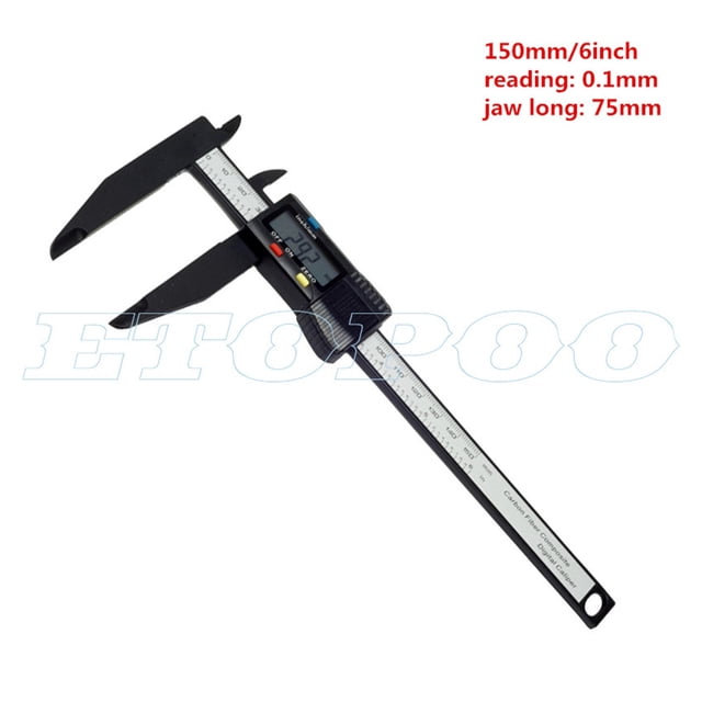 300mm 200 Electronic Digital Caliper LCD Plastic Vernier Caliper Long Jaw Micrometer Inner Outer Diameter Gauge Measuring Tools ,Accurate Readings