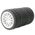 thumbnail image 1 of 4 Pièces Pneus de Voiture RC 1/16 1/14 Modèle Accessoires Remplacement Pièces de Voiture Roues de Pneus Modifiés pour Wltoys Garçons Escalade, Blanc, multi, 1 of 4