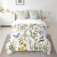 thumbnail image 2 of Erosebridal Girls Pink Floral Bedding Sets Full Size, Spring Garden Comforter Sets with Sheets, Microfiber, 7pcs, 2 of 5