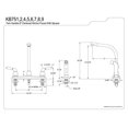 thumbnail image 2 of Kingston Brass KB755 8 Inch Center Kitchen Faucet With Side Sprayer - Oil Rubbed Bronze, 2 of 2