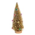 thumbnail image 1 of Yinanstore Tabletop Artificial Christmas Tree Christmas Gift Art Crafts Decorative Mini Christmas Tree Desktop Xmas Tree for Shelf Table Bright Gold 20cm, 1 of 8