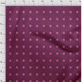 thumbnail image 3 of oneOone Silk Tabby Fabric Diamond & Circle Block Print Fabric BTY 42 Inch Wide, 3 of 4