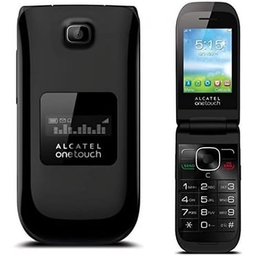 Alcatel OneTouch A392A Téléphone Cellulaire à Clapet Quadribande, Appareil Photo, Bluetooth Déverrouillé - Remis à Neuf - Bon