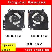 New Laptop CPU GPU Cooling Fan Cooler For Dell Alienware X15 R1 R2 P111F P111F001 082VD4 0V0G61 07M2CV 02H5HD ND85C37 ND85C38 CPU and GPU fan