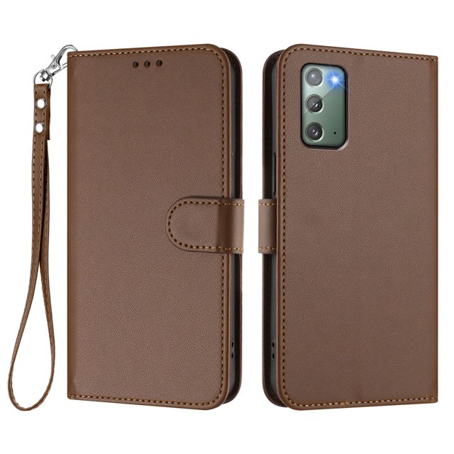 GANGXUN Wallet Case for Samsung Galaxy Note 20 – Magnetic Closure, RFID Blocking, Wrist Strap, Wireless Charging Compatible