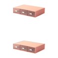 thumbnail image 2 of fastboy Neat And Tidy Storage Box - plify Life With Organized Storage Multilayer Stackable Desk Organizer pink 3 drawer 2Set, 2 of 6