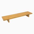 thumbnail image 1 of Desky Monitor Stand - Light Oak Rubberwood, 1 of 10
