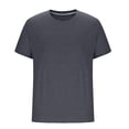 thumbnail image 2 of Plebaso Men's Short Sleeve Crew Neck T-Shirts Casual Solid Color Tshirts Breathable Mens Summer Basic Tees, 2 of 5