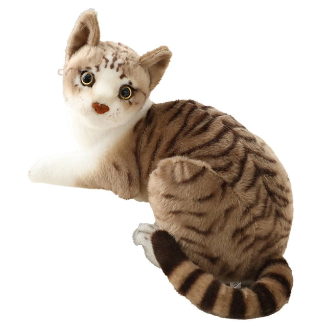 EIGTHTAIL Cat Stuffed Animal 35cm Cozy Companion Stuffed Cat Fun Expression Snuggly Plush Stuffed Animal Cat Style6