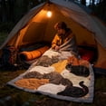 thumbnail image 4 of Flocking Cats Sleeping Patterns Flannel Blanket, 4 of 5