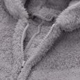 thumbnail image 5 of Solid Color Parent-Child Suit, Long Sleeve Family Pajamas Set, Round Neck Zipper Hoodie, 5 of 5