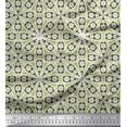 thumbnail image 1 of Soimoi Georgette Viscose Fabric Floral Block Printed Fabric 1 Yard 42 Inch Wide, 1 of 5