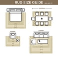 thumbnail image 3 of KUETH 5'x7' Area Rugs for Living Room, Ultra Thin Indoor Machine Washable Rugs for Bedroom Dining Room, 3 of 7