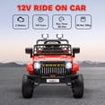 thumbnail image 4 of Qaba 12V Toddler Ride on Truck Car, Electric RC Car for Kids, Gift for Boys & Girls, Red, 4 of 10