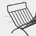 thumbnail image 4 of T-A Foldable Iron Firewood Rack Tabletop Accessory - Black, 360x360mm, 30kg Capacity, Compatible with T-285 Firewood Rack for Outdoor Camping, Easy Setup, Heat-Resistant for Campfire Wood and Gear, 4 of 7