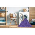 thumbnail image 2 of Ahgly Company Tapis d'Intérieur Ronds Transitionnels Lavables à la Machine Violet Améthyste Violet, 4 Pieds Rond, 2 of 7