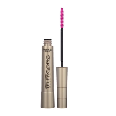 L'Oréal Paris Telescopic Mascara, Eyelash Lengthening Mascara, Unique Non-Clumping Formula, For Sensitive Eyes, Blackest Black, 8 ml