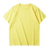 thumbnail image 4 of Pisexur T Shirts for Man , Hommes Couleur Unie Mode Décontractée Ventilée Col Rond Exercice Manches Courtes Haut Jaune,P Chemises de Golf Hommes & Chemises Hommes, 4 of 4