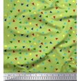 thumbnail image 1 of Soimoi Japan Crepe Satin Fabric Dot & Triangle Geometric Printed Fabric 1 Yard 42 Inch Wide, 1 of 3