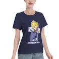 thumbnail image 2 of T-Shirt Basique à Manches Courtes pour Femmes Super Saiyan, 2 of 6