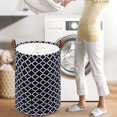 thumbnail image 4 of Toy Organizer Basket Space-saving Wear-resistant Useful Rhombus Pattern Toy Quilts Clothes Storage Basket, 4 of 5