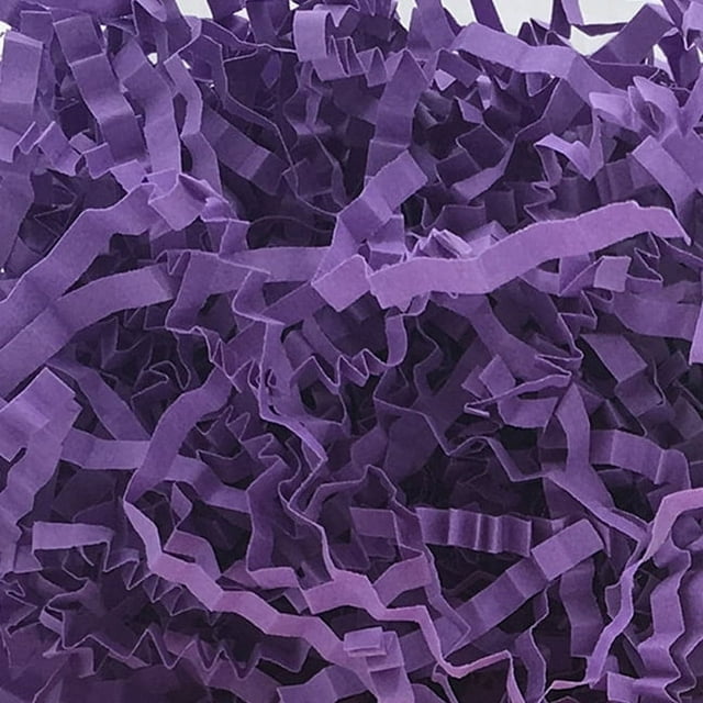 HLONK Feildoo 50g Basket Grass Crinkle Cut Tissue Paper Recyclable Craft Shred Confetti Raffia Paper Filler For Easter Gift Box Wrapping Packing Filling Party Decoration-Fluorescent Pin