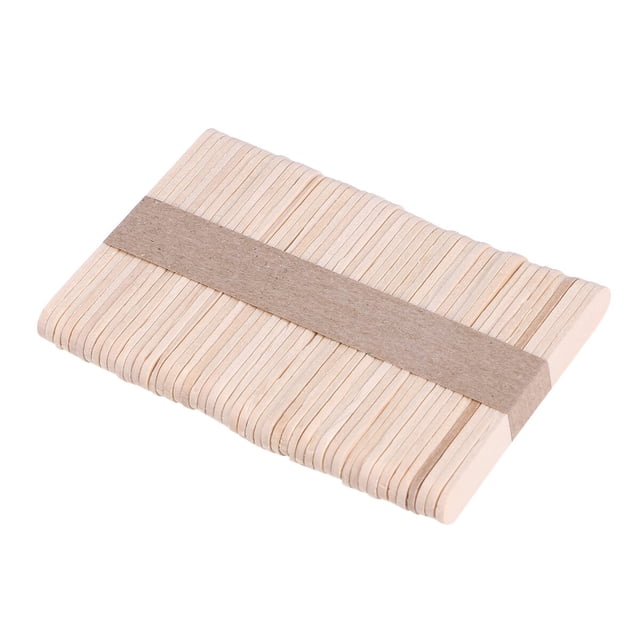 6.5x1x2cm 50Pcs DIY Handmade Wooden Building Model Creative Ice Cream Stick (Log)