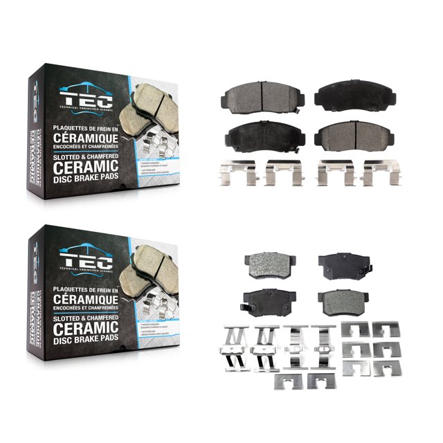 TEC Front Rear Ceramic Brake Pads Kit for Car Honda Accord Acura TL TSX CL RL KTC-100397
