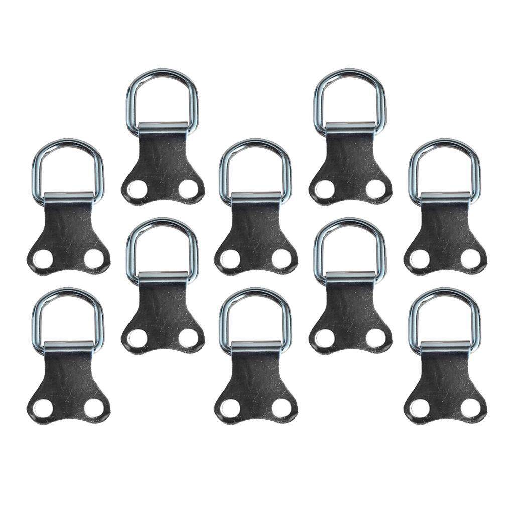 pitrice 10pcs Heavy Duty D Ring Picture Hangers Double Hole Photo Frame Hanging Hook
