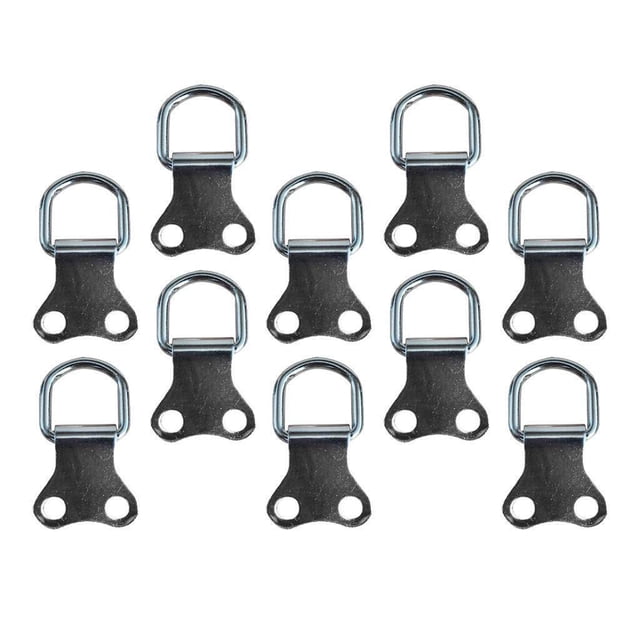 pitrice 10pcs Heavy Duty D Ring Picture Hangers Double Hole Photo Frame Hanging Hook