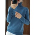 thumbnail image 2 of Pull Élégant Tricoté à Manches Longues Doux et Chaud pour Femmes Automne Hiver, 2 of 5