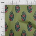 thumbnail image 1 of oneOone Polyester Lycra Fabric Leaves & Floral Block Print Fabric By The Yard 56 Inch Wide, 1 of 4