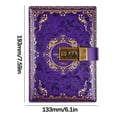 thumbnail image 3 of Meitianfacai Vintage B6 Notebook Password-protected Journal Lockable Diary Notebook Student Stationery B6 Size Journal Notebook Style Password Diary Locking N, 3 of 7