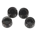 thumbnail image 1 of 4PCS Top Hat Knobs Electric Guitar Volume Tone Adjustment, Durable Plastic Material,  Rotation, Universal Compatibility, Unique Design, 4PCS Total For Replace And Use, 1 of 8