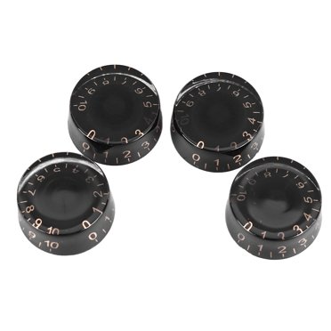 4PCS Top Hat Knobs Electric Guitar Volume Tone Adjustment, Durable Plastic Material, Rotation, Universal Compatibility, Unique Design, 4PCS Total For Replace And Use