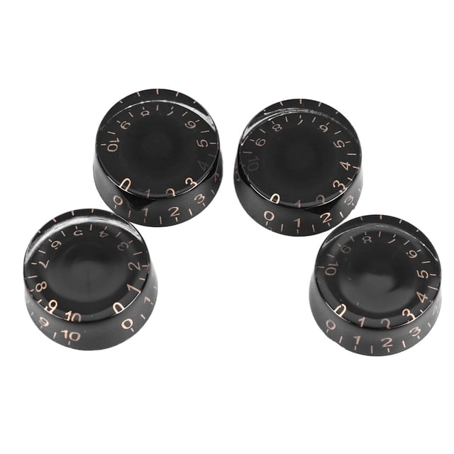 4PCS Top Hat Knobs Electric Guitar Volume Tone Adjustment, Durable Plastic Material, Rotation, Universal Compatibility, Unique Design, 4PCS Total For Replace And Use