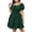 1-green summer dresses for women, variant on UPPADA Women's Plus Size Summer Dresses Puff Sleeve Square Neck Midi Dresses Casual formal Party Dress Comfy T Shirt Dress,Bridal Shower Dresses for Guest Black,XXXXL