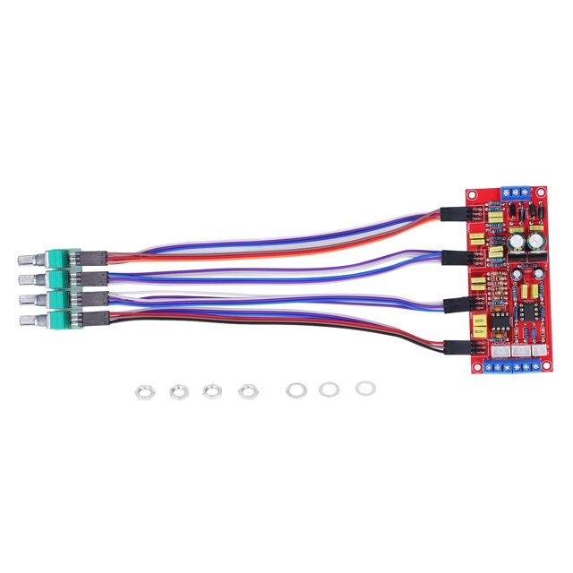 Module de Préamplificateur, Carte de Contrôle de Tonalité 20-20KHz Double AC12V-18V d'Entrée Réglage Continu NE5532 pour DIY