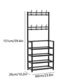 thumbnail image 3 of EGNMCR Christmas Decorations, Christmas Tree Ornaments, Home Doorway Shoe Rack Household Hanging Rack Multifunctional Storage Shoe Cabinet Coat Rack Multi-layer Assembly Shelves Shoe Rack Hanger, 3 of 6