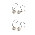 thumbnail image 3 of yingyy 1/2/3/5 2 Pieces Curtain Tieback Round Polyester Replacement Simple Style Household Kitchen Sunshade Drape Fixing Fastener Silver 2PCS, 3 of 6