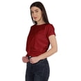 thumbnail image 3 of Inkmeso T-shirt Court d'Été à Nœud Torsadé à l'Avant pour Femmes à Manches Courtes, 3 of 8