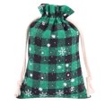 thumbnail image 1 of WHEANG Party Decor Colth Plaid Drawstring Bag Stocking Storage Sack Present Xmas Gift Bags Party Favors Bag, 1 of 3